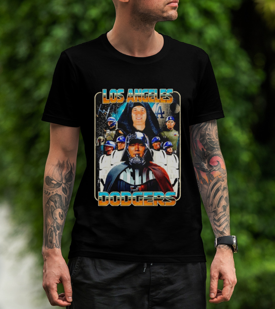 Los Angeles Dodgers Star Wars May The 4th Celebration T-Shirt