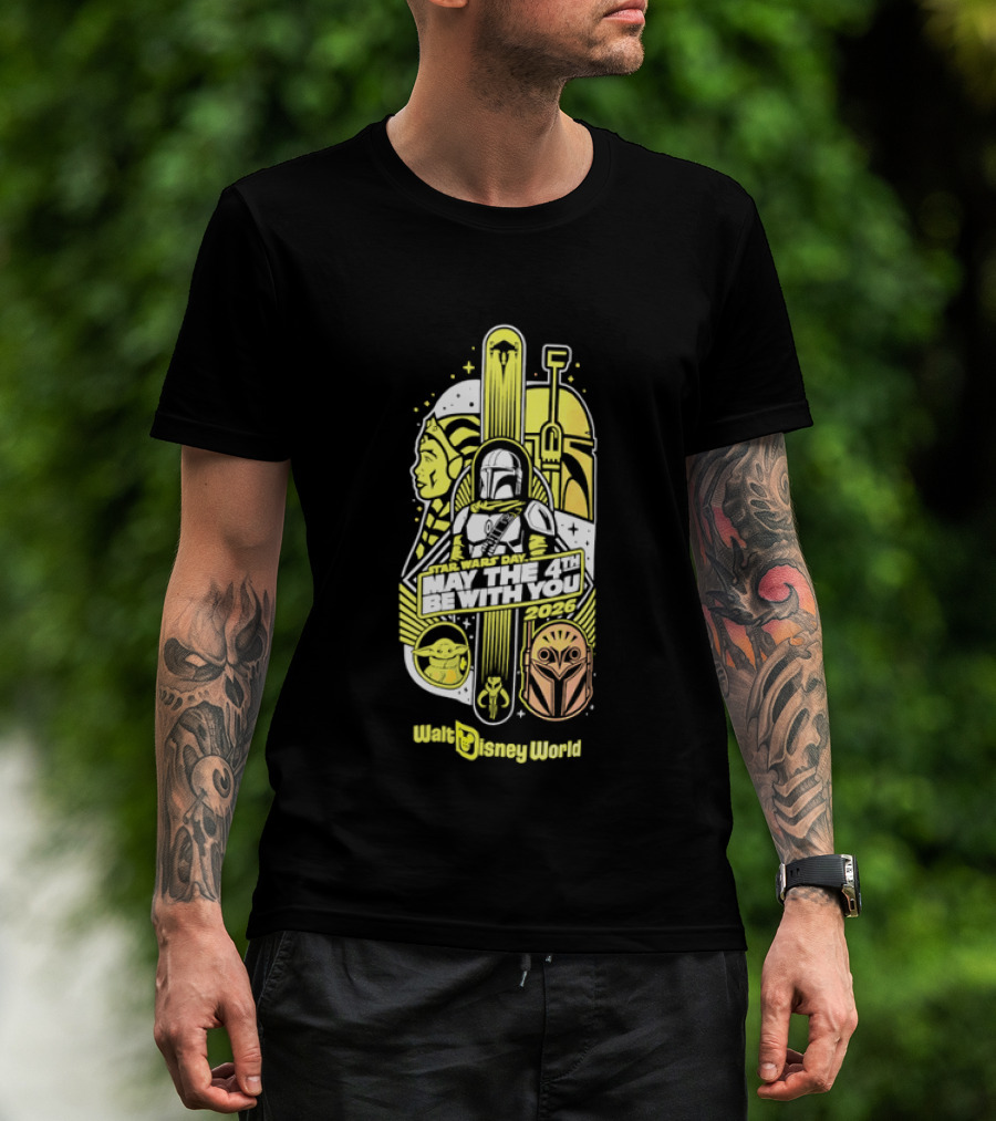 Mandalorian Grogu Star Wars Day 2026 Walt Disney World Adventure T-Shirt