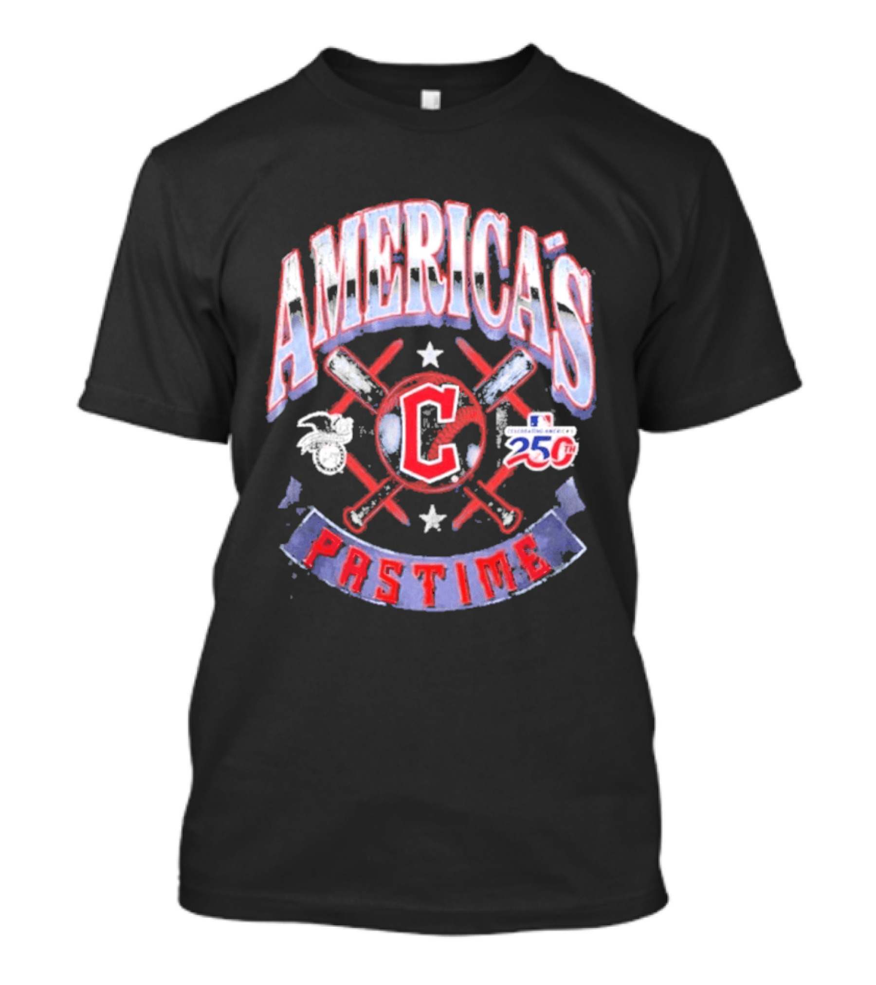 Cleveland Guardians 250th Anniversary America's Pastime T-Shirt