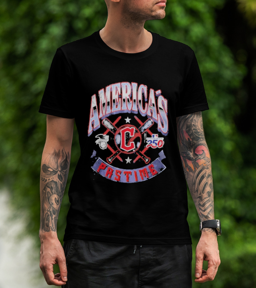 Cleveland Guardians 250th Anniversary America's Pastime T-Shirt