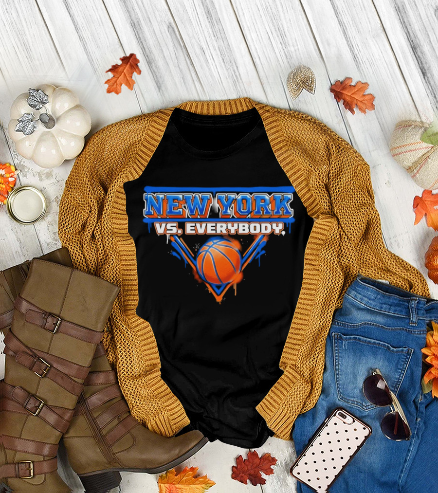 New York Vs Everybody Knicks Basketball NBA 2026 T-Shirt