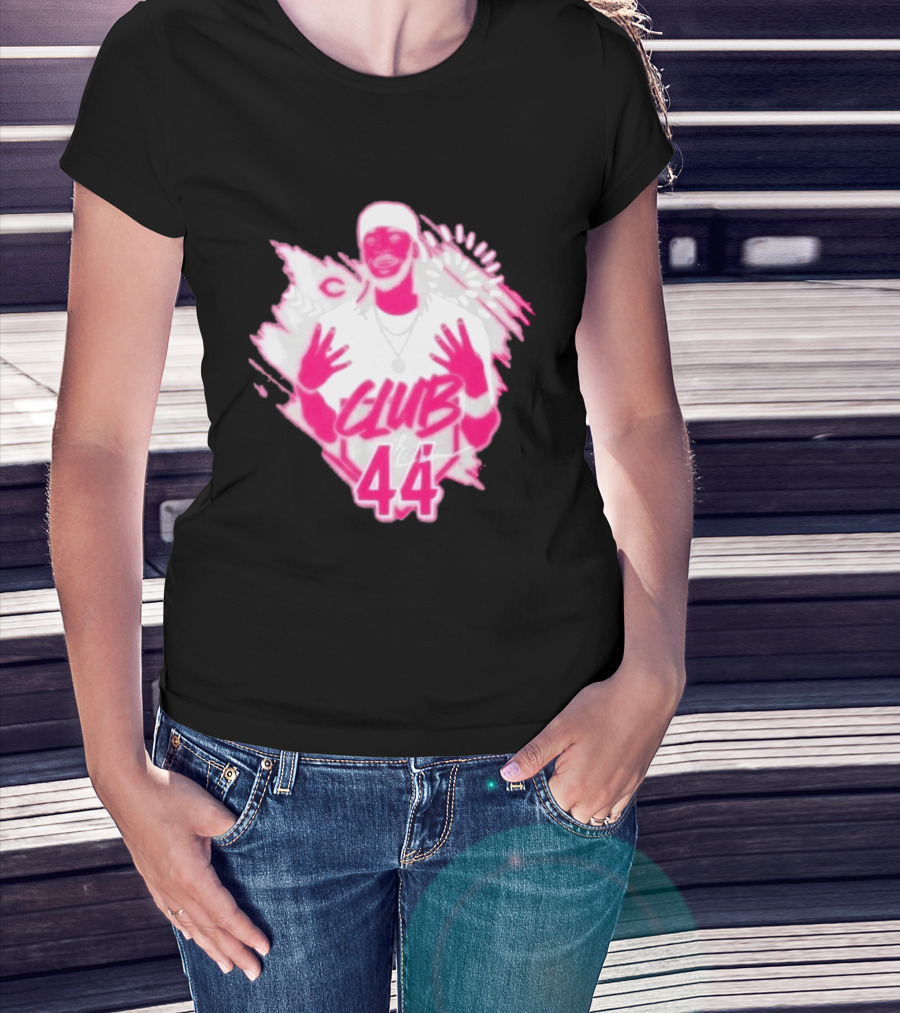 Elly De La Cruz Club 44 Pink Cincinnati Baseball T-Shirt