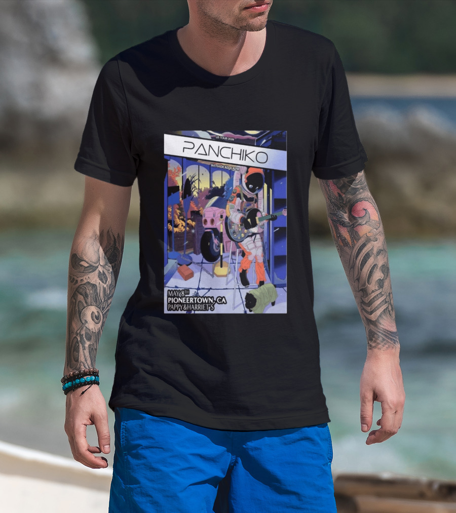 Panchiko US Tour 2026 Pioneertown CA May 8th Pappy & Harriet's With Dead Calm T-Shirt