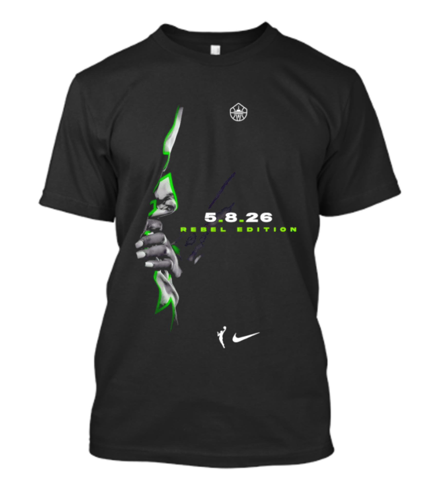 Seattle Storm Nike WNBA 5 8 26 Rebel Edition T-Shirt