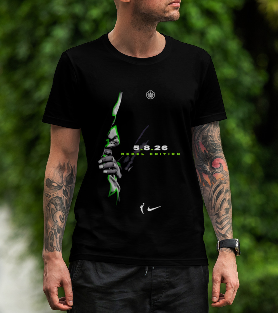 Seattle Storm Nike WNBA 5 8 26 Rebel Edition T-Shirt