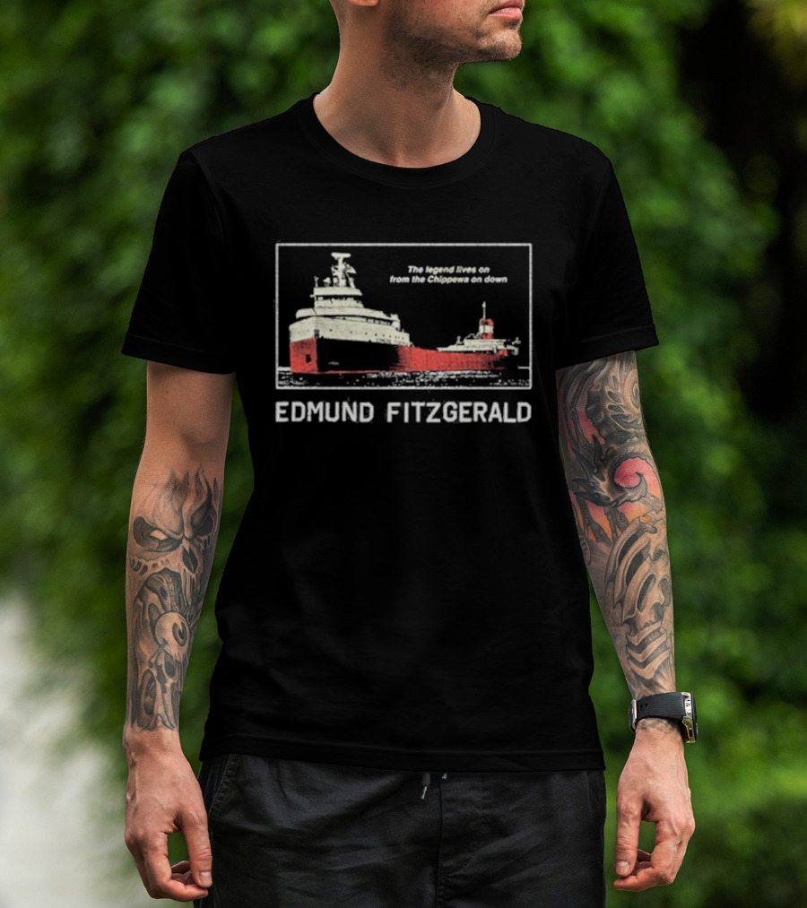 Tyler Bertuzzi Edmund Fitzgerald Ship Great Lakes Legend T-Shirt