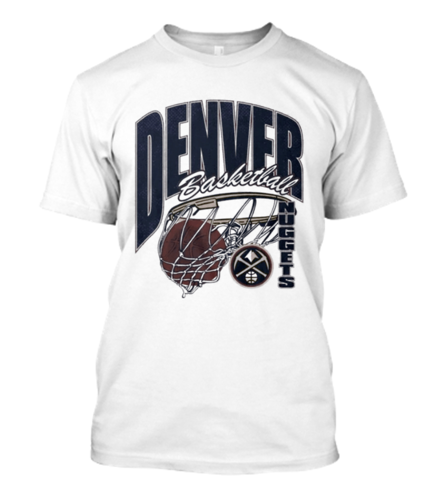 Denver Basketball 2026 Nuggets Script Swish T-Shirt
