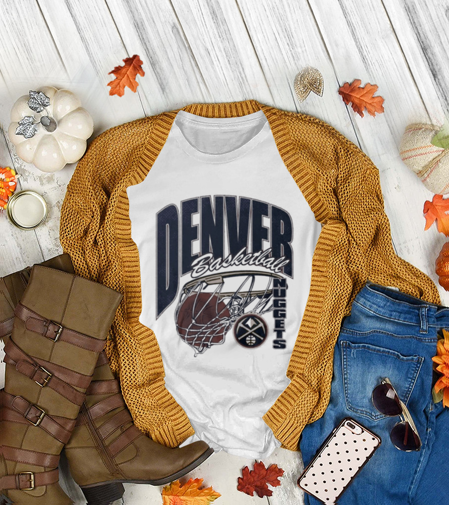 Denver Basketball 2026 Nuggets Script Swish T-Shirt