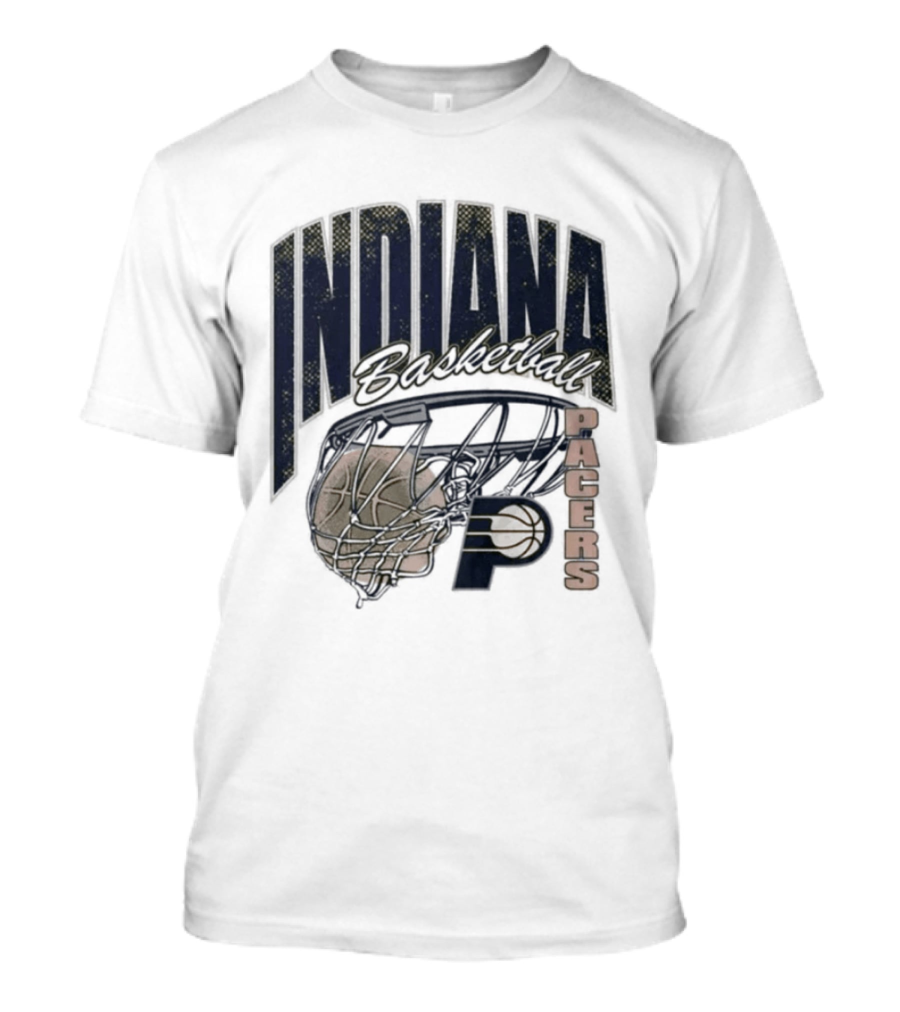 Indiana Pacers 2026 Script Swish Basketball T-Shirt