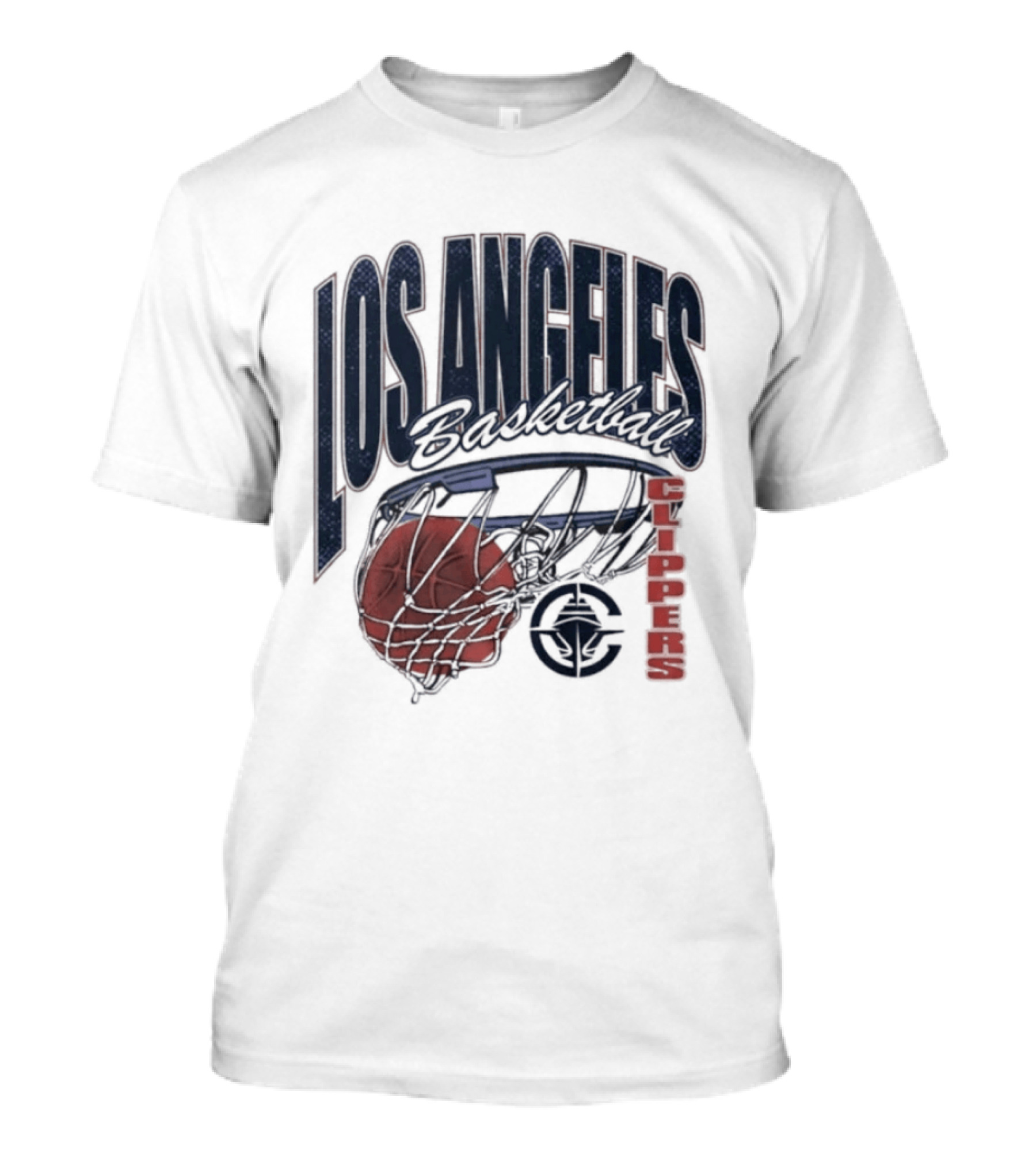 Los Angeles Clippers Script Swish Basketball 2026 T-Shirt