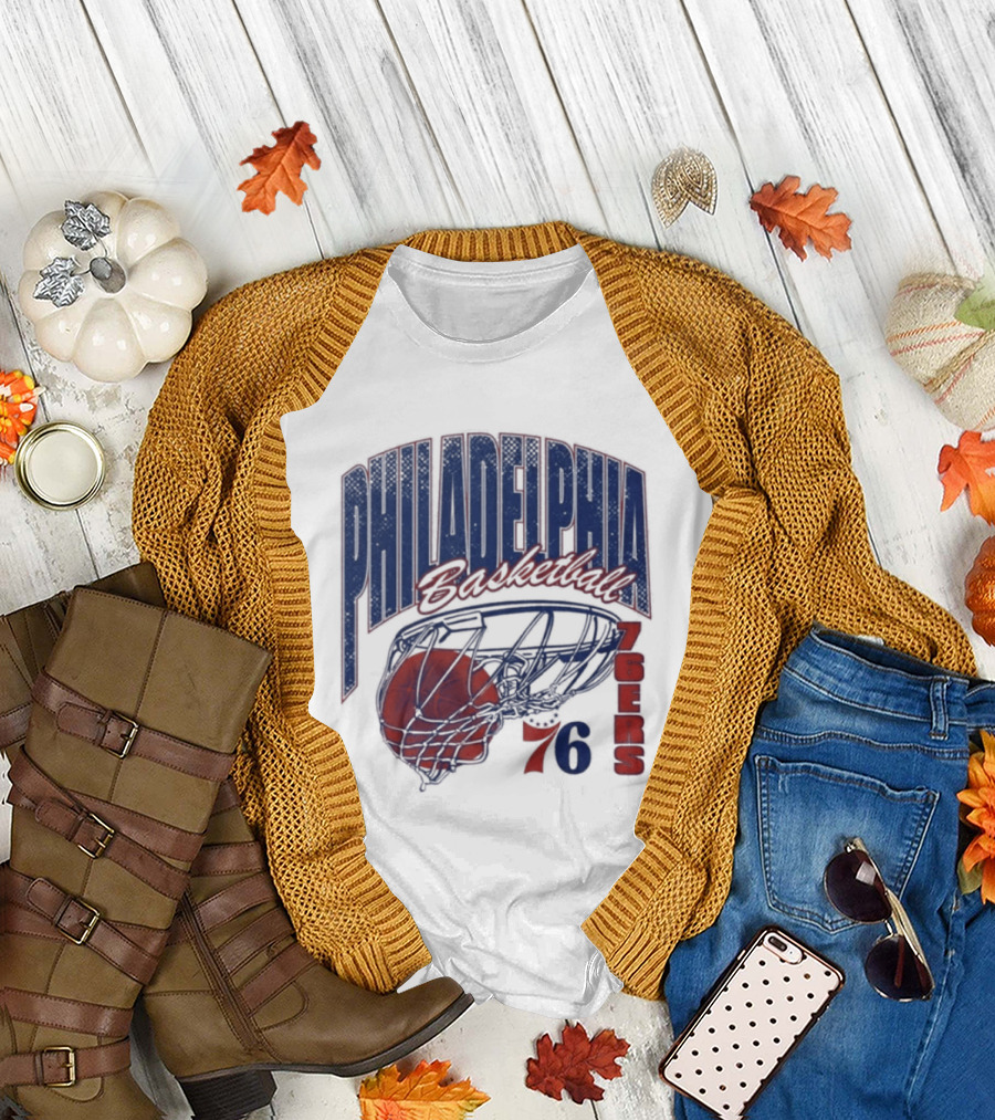 Philadelphia Basketball 76ers Swish Script 2026 T-Shirt