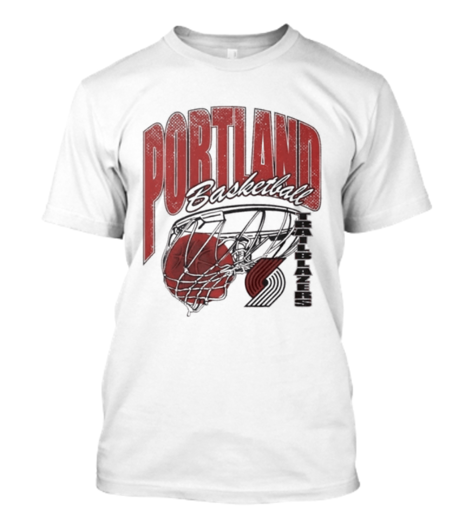 Portland Trail Blazers Script Swish 2026 Basketball T-Shirt