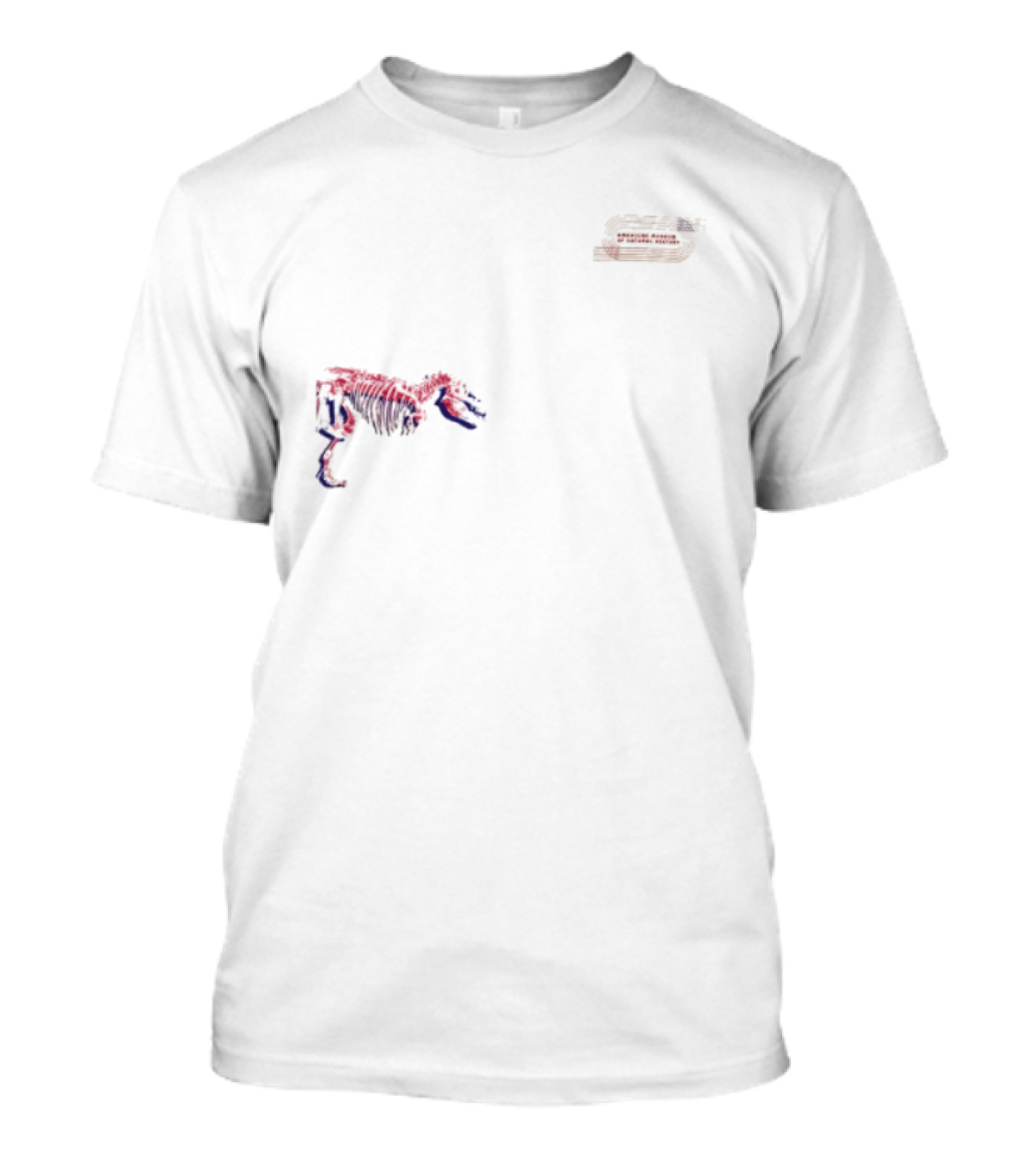 Amnh Adult Wrap Around Dinosaur Museum Fossil Pop T-Shirt
