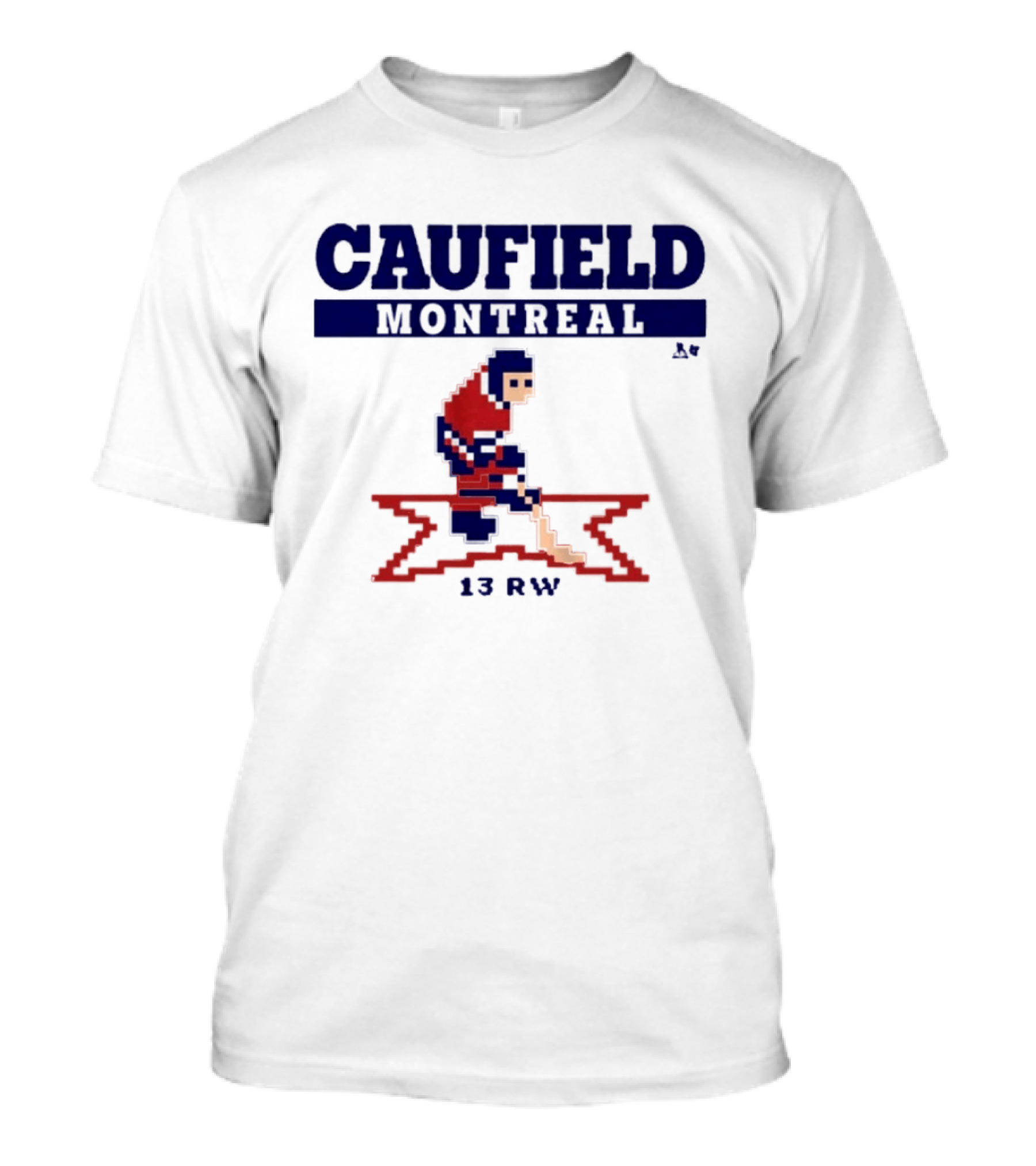 Caufield Montreal 13 RW Hockey Player Pixel T-Shirt