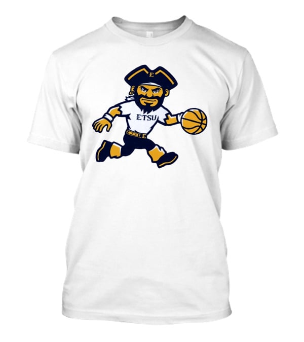 ETSU Buccaneers Basketball Pirate Mascot East Tennessee State University T-Shirt