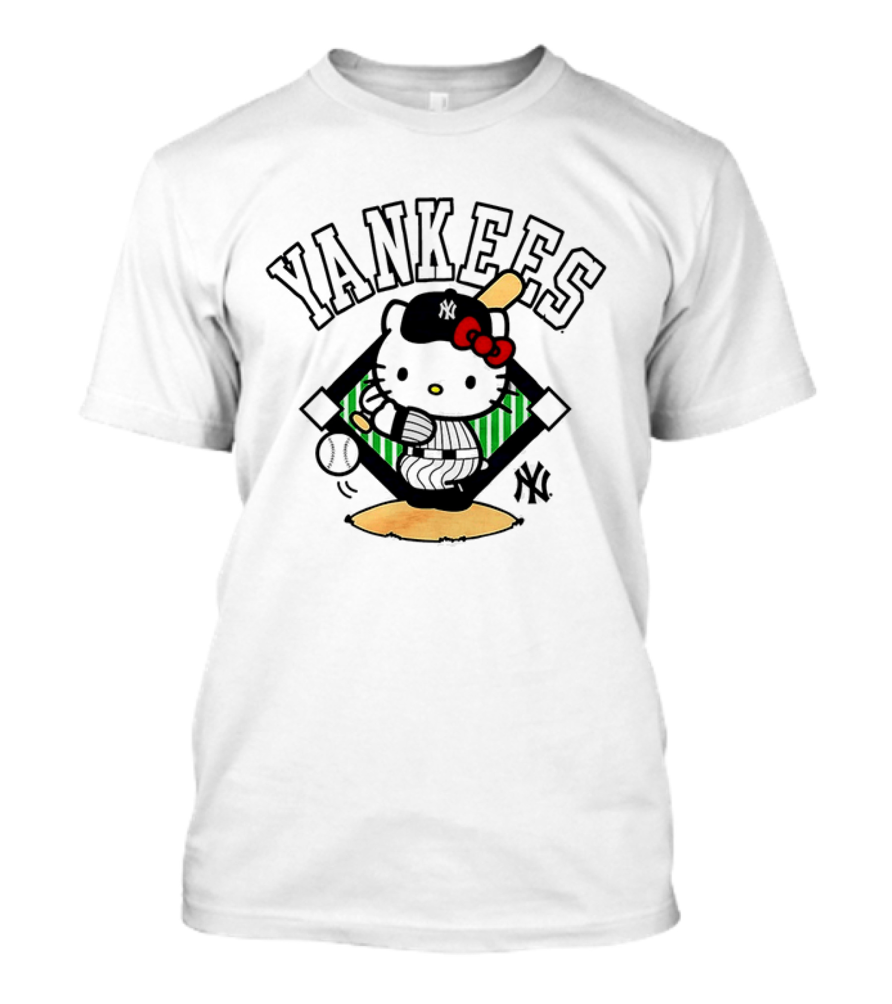 Hello Kitty Yankees Baseball Swing 2026 T-Shirt