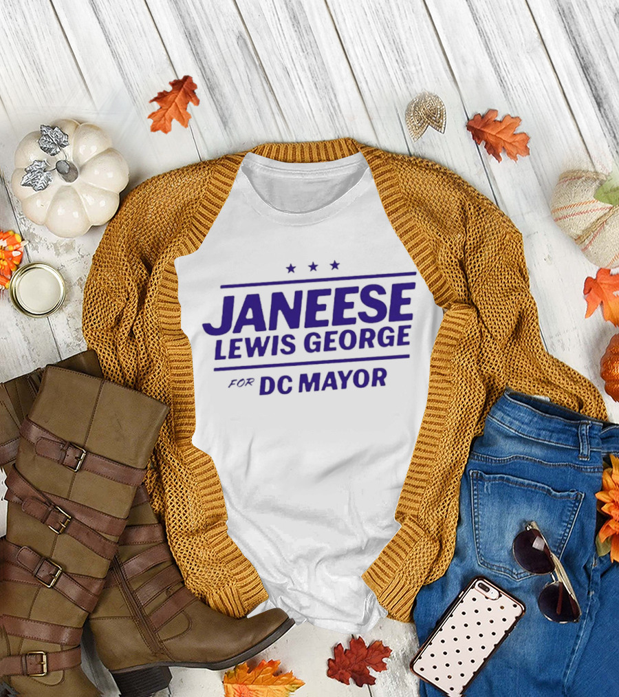 Janeese Lewis George DC Mayor Campaign Stars T-Shirt