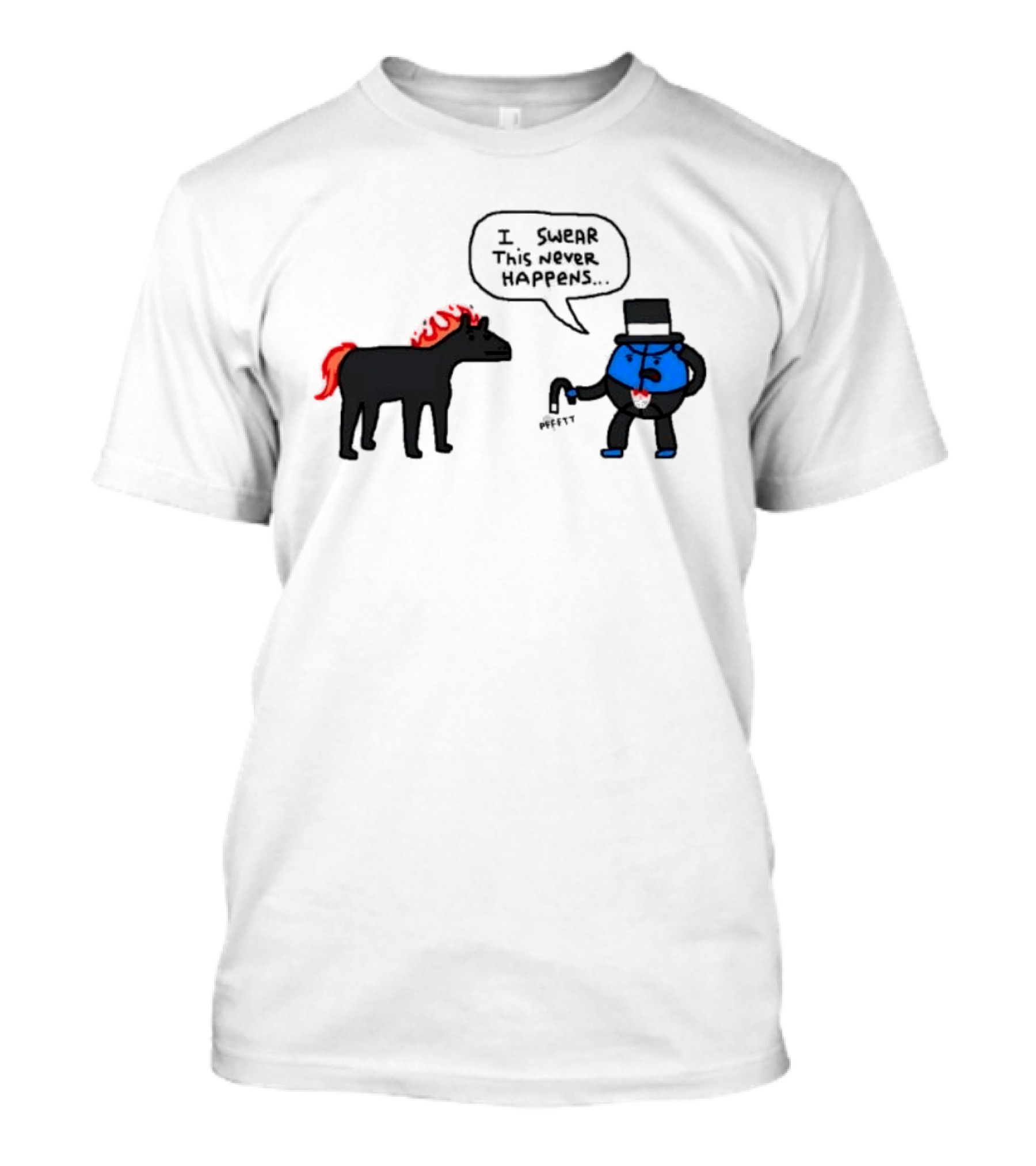 Orlando Magic Lose I Swear This Never Happens Meme Horse And Top Hat T-Shirt