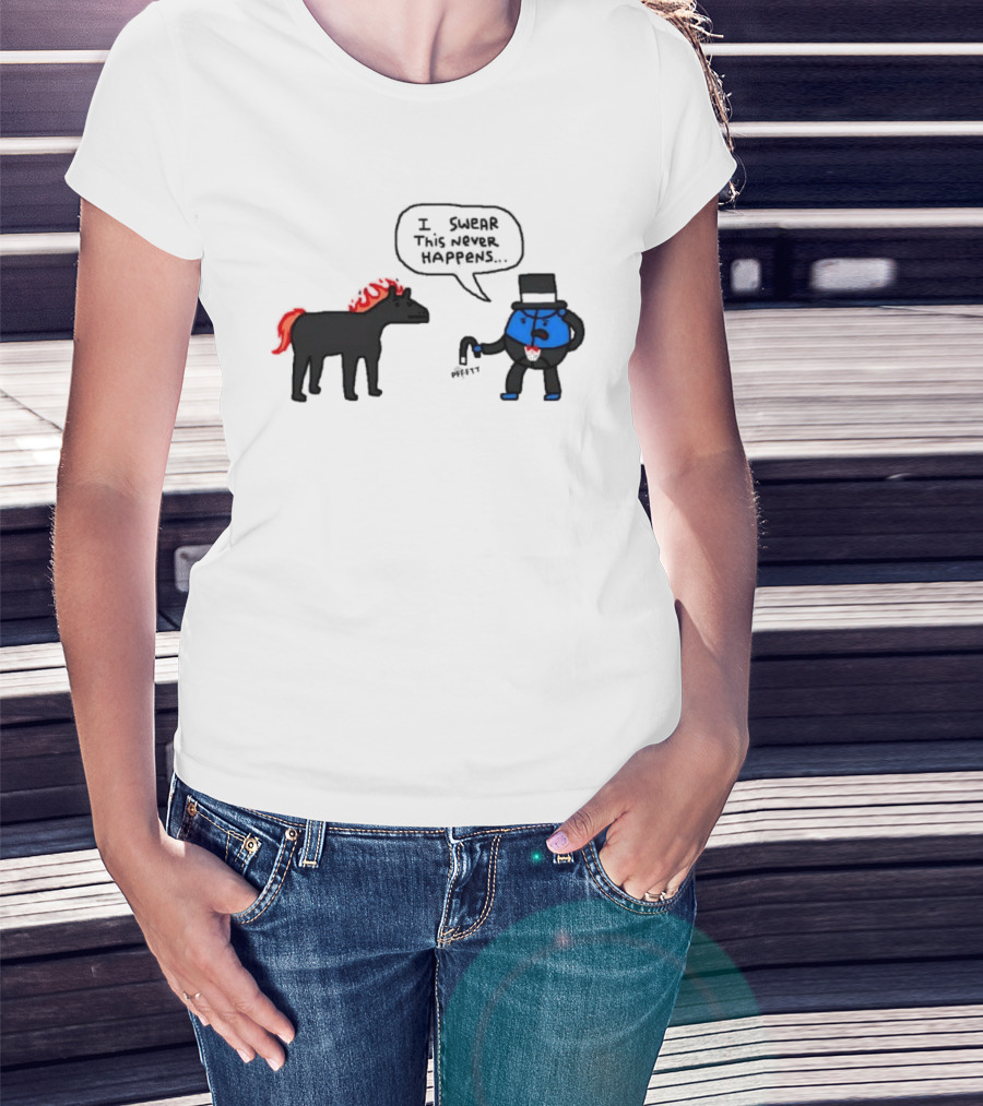 Orlando Magic Lose I Swear This Never Happens Meme Horse And Top Hat T-Shirt