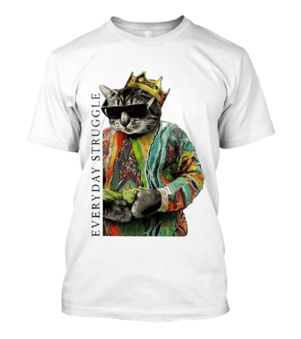 Scottie Barnes Everyday Struggle Cat In Colorful Crowned Outfit T-Shirt