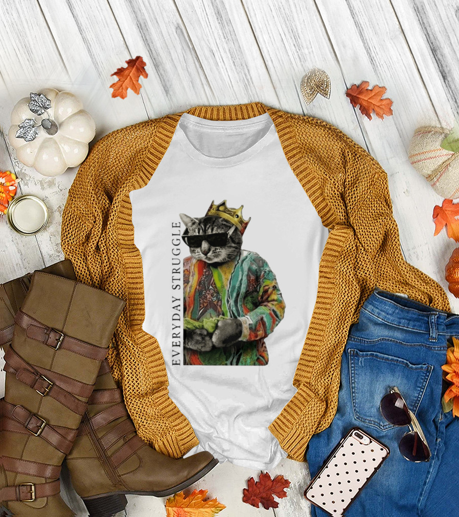 Scottie Barnes Everyday Struggle Cat in Colorful Crowned Outfit T-Shirt
