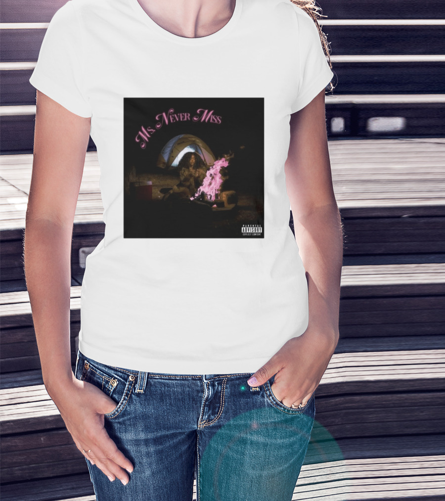 SZA Ms Never Miss Camping Single Cover T-Shirt
