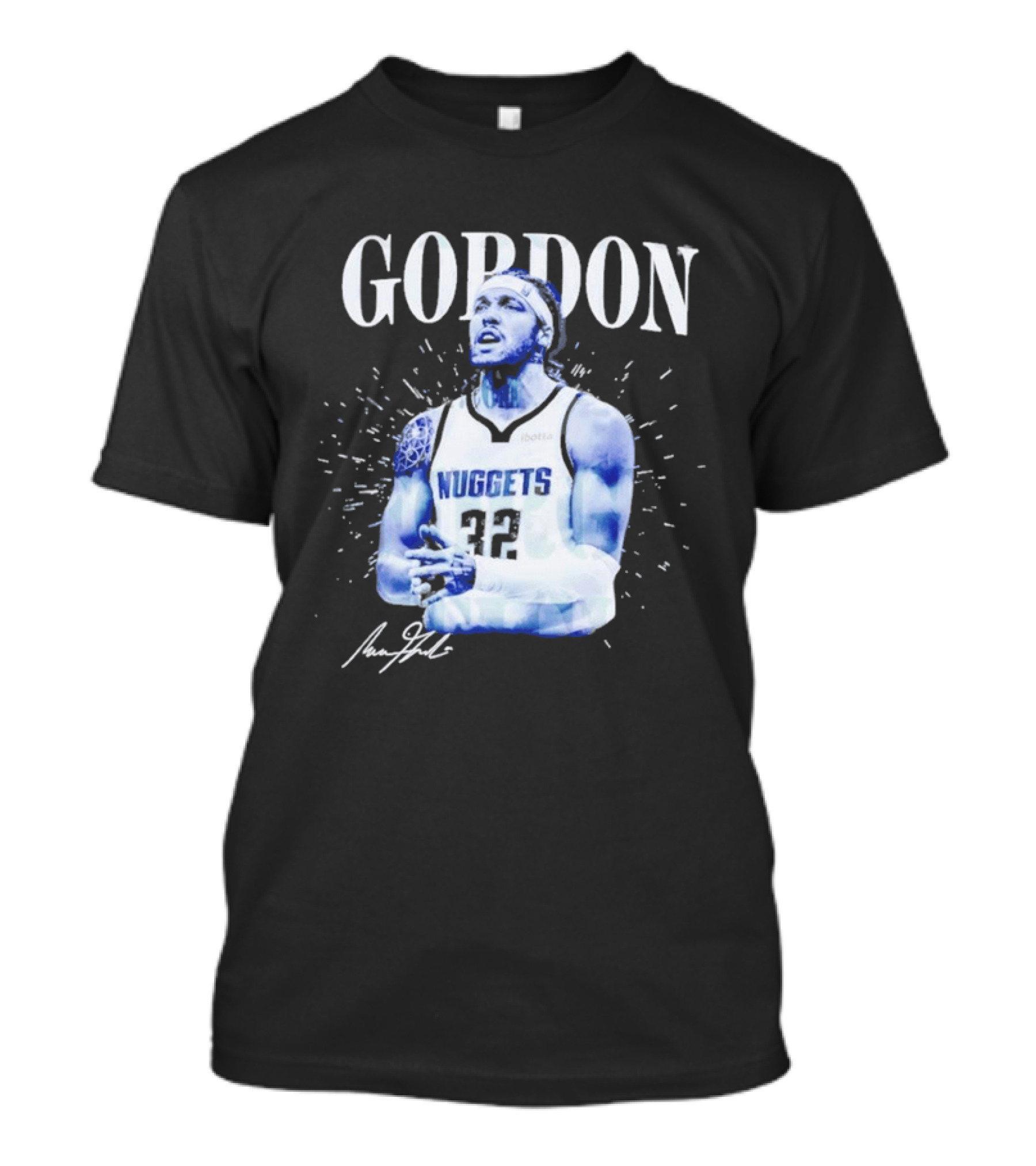 Gordon Aaron Denver Nuggets Basketball Player 50 Signature T-Shirt