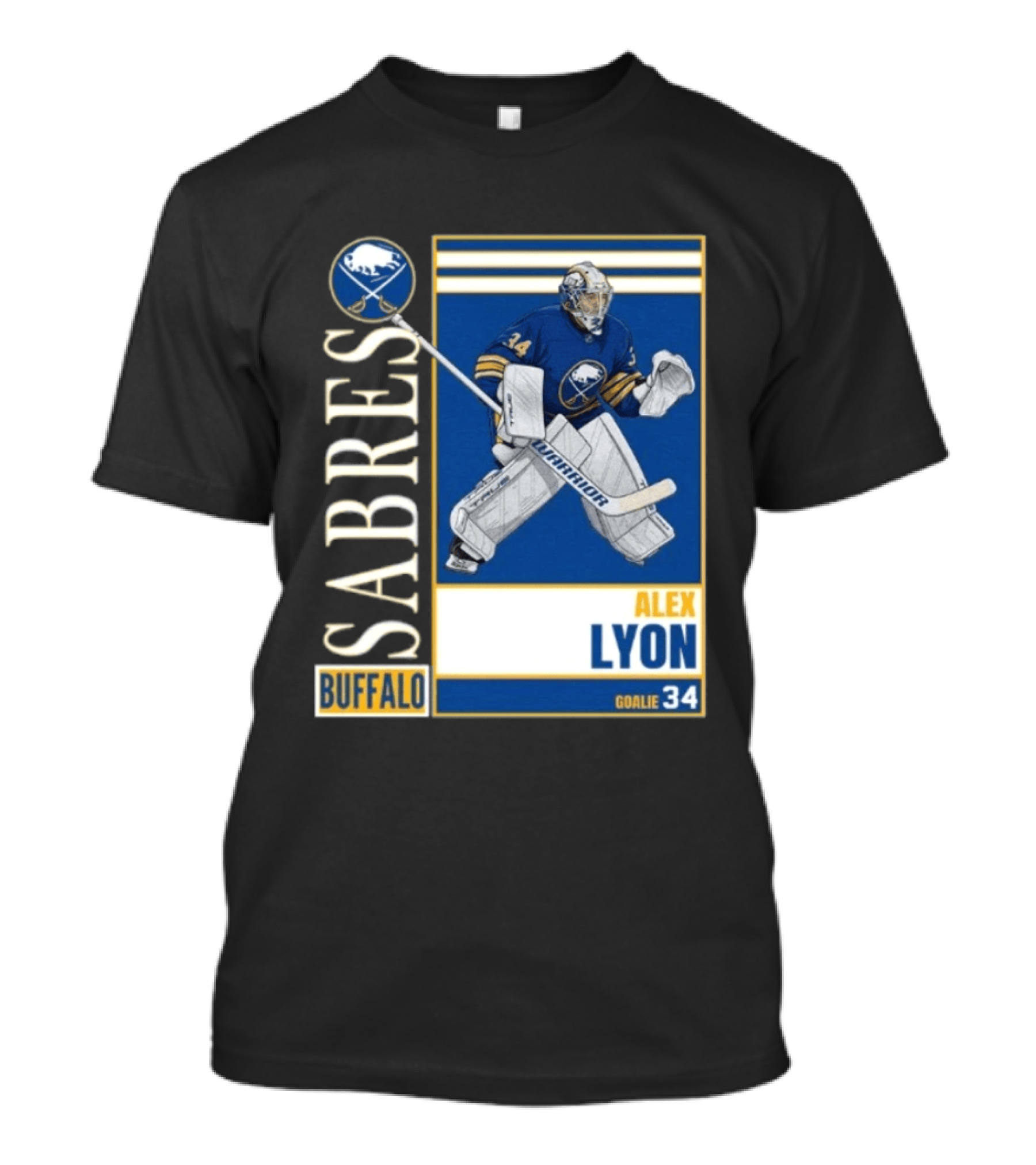 Buffalo Sabres Alex Lyon Goalie 34 Hockey T-Shirt