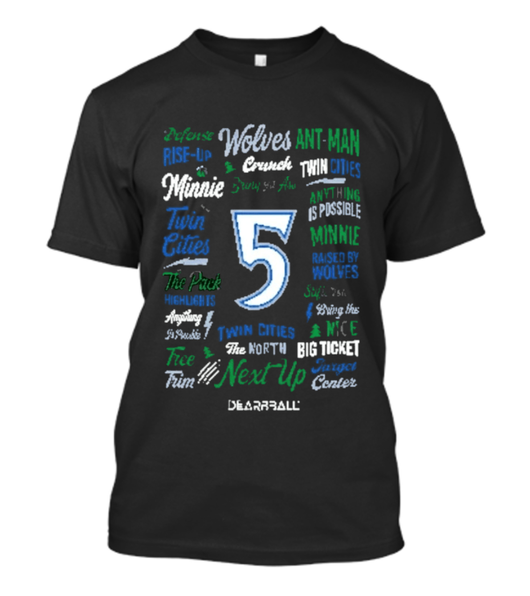 Webber Twin Cities Timberwolves Ant Man Dunk Aerospace Next Up Basketball 5 T-Shirt