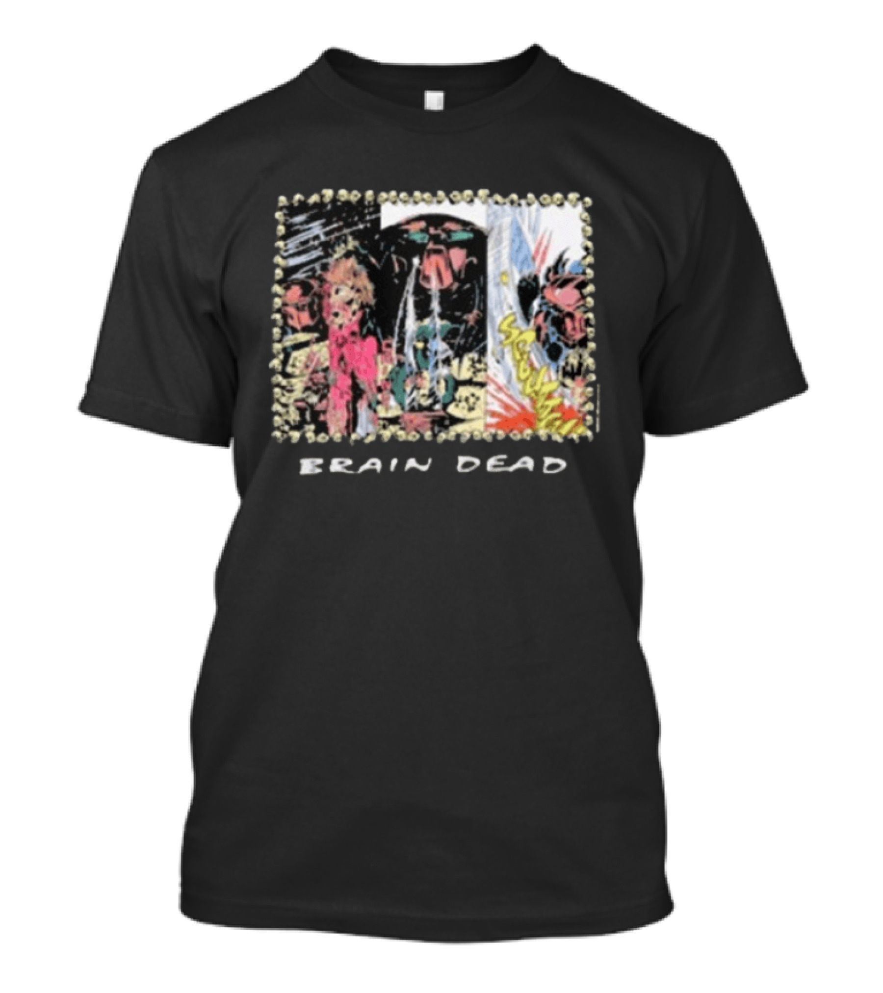 Brain Dead X Predator Comic Style Graphic Collaboration T-Shirt