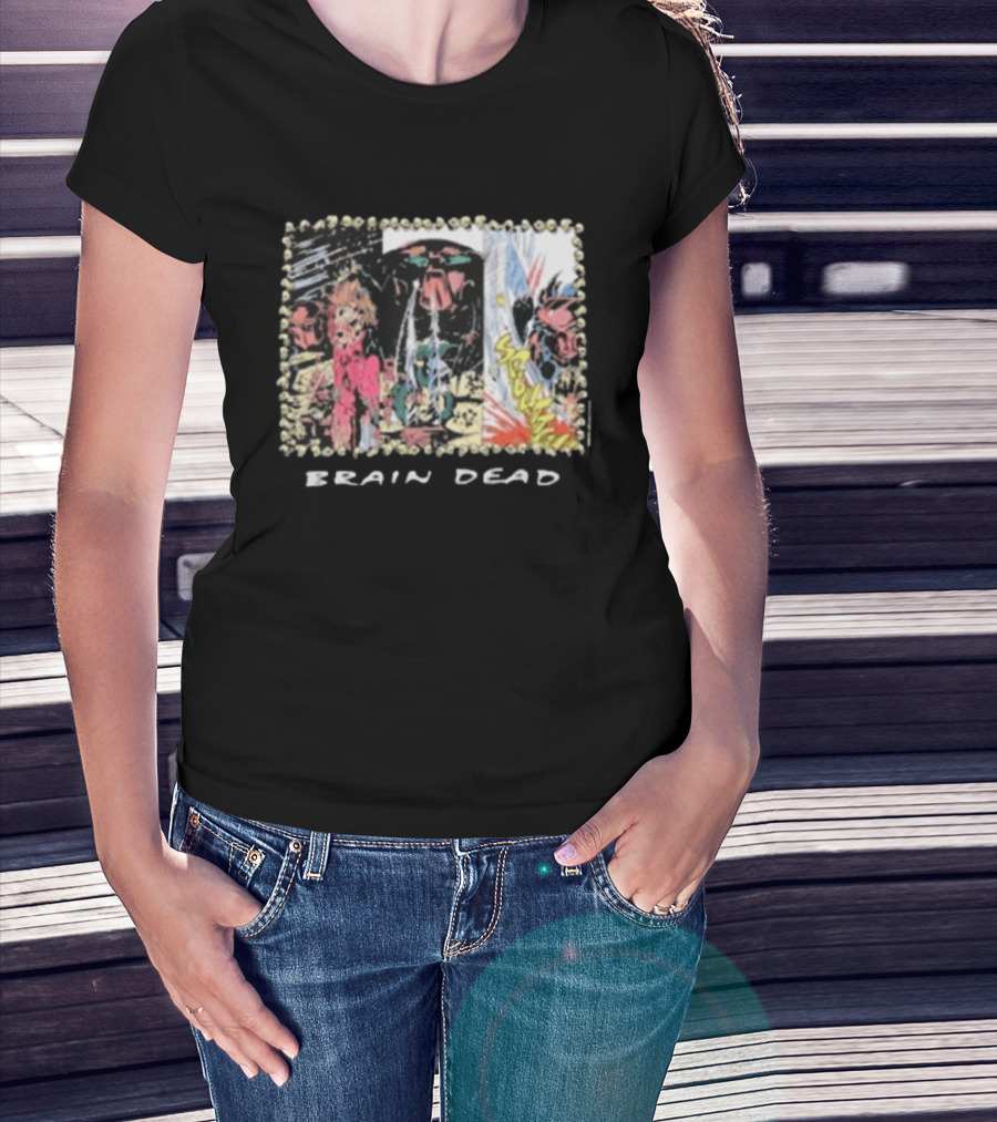 Brain Dead X Predator Comic Style Graphic Collaboration T-Shirt