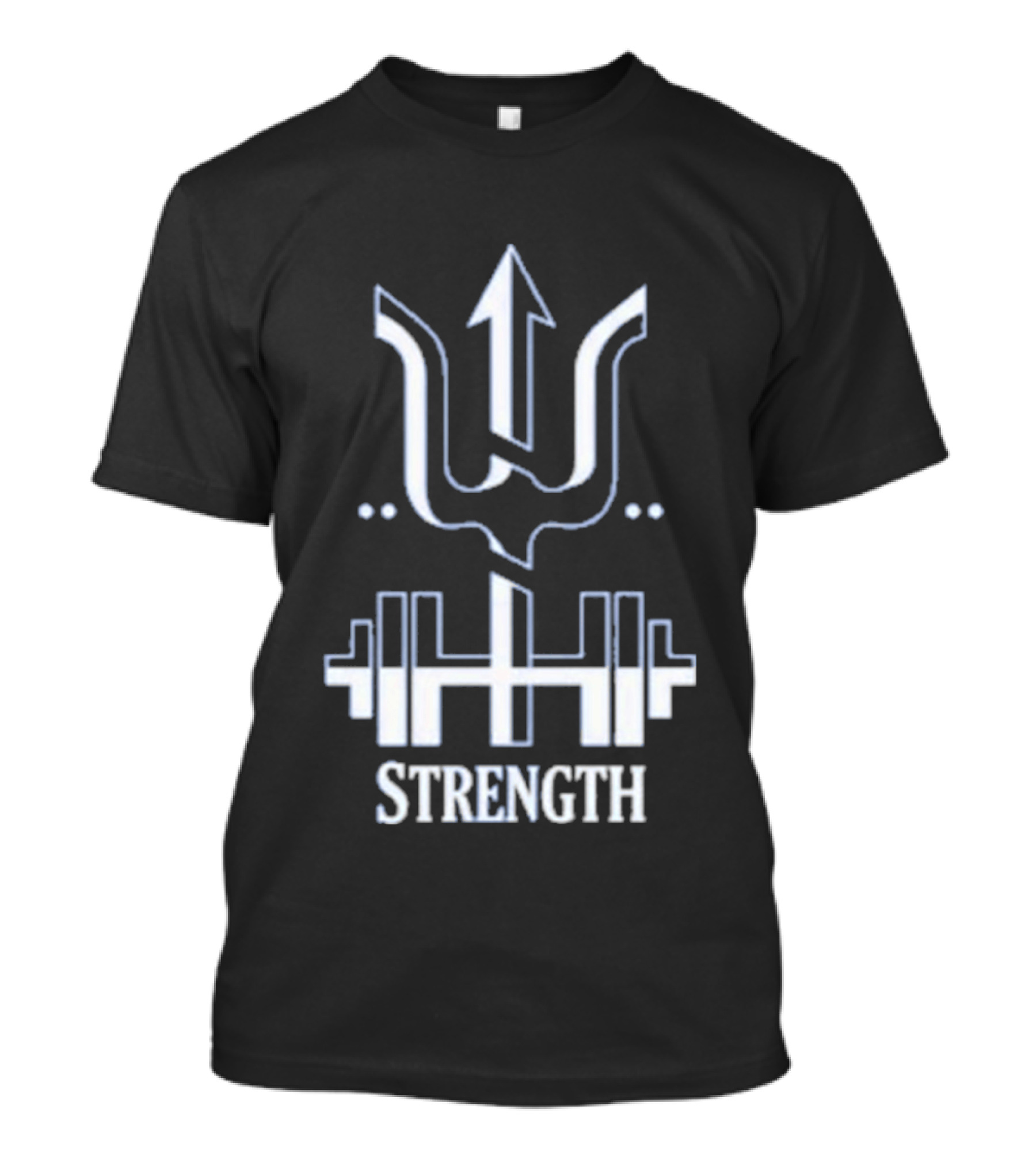 Bryan Woo Strength Arrow And Barbell Motivational T-Shirt