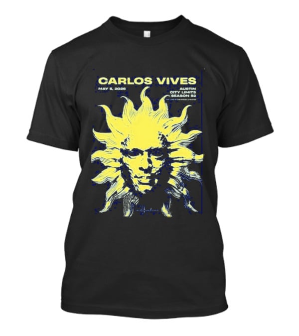 Carlos Vives May 05 2026 Austin Texas Concert Sun T-Shirt