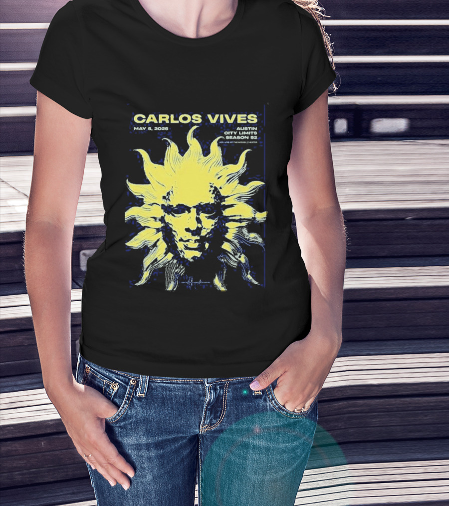 Carlos Vives May 05 2026 Austin Texas Concert Sun T-Shirt