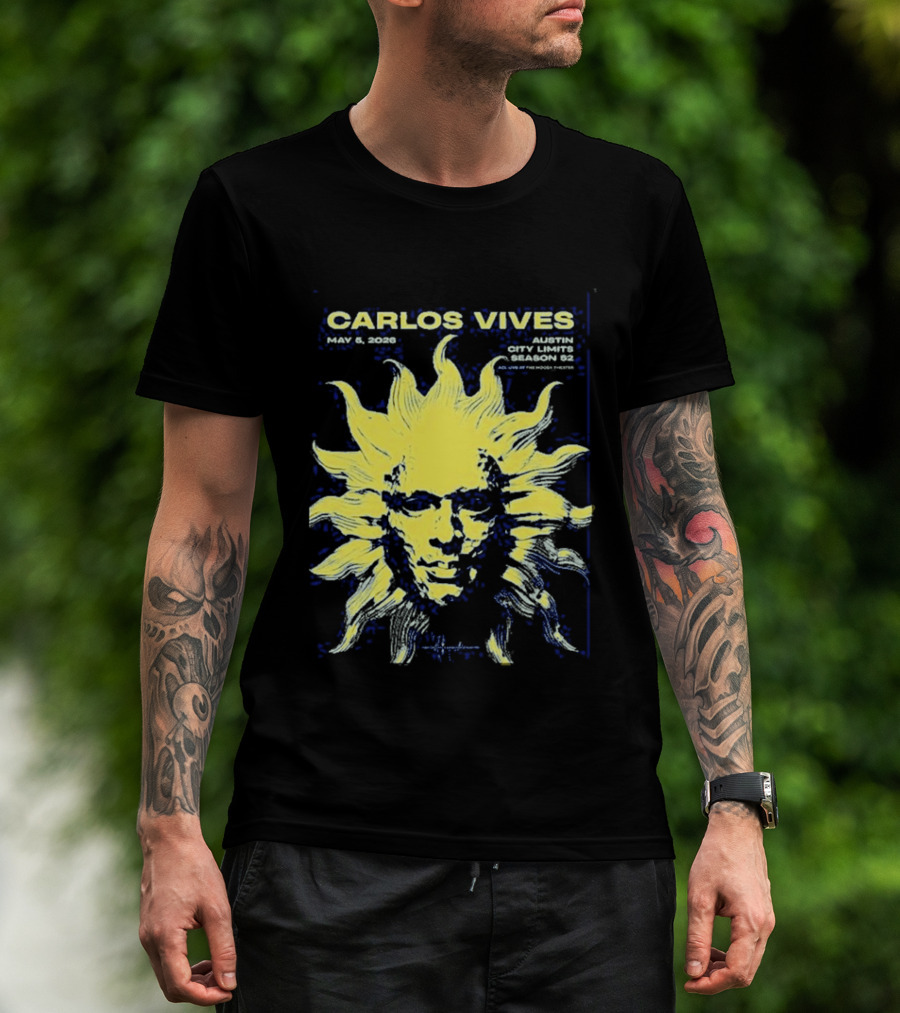 Carlos Vives May 05 2026 Austin Texas Concert Sun T-Shirt