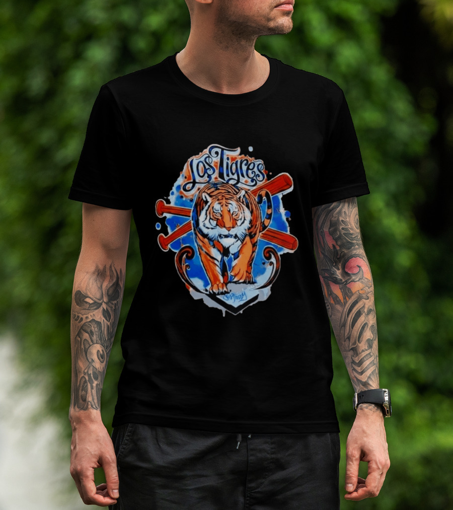 Los Tigres SW Freddy Baseball Tiger T-Shirt