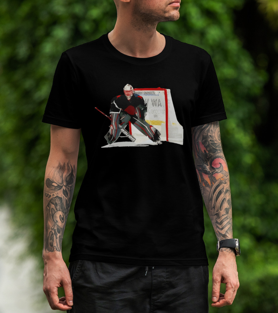 Ukko Pekka Luukkonen Buffalo Sabres NHL Bauer 2026 Goalie Gear T-Shirt