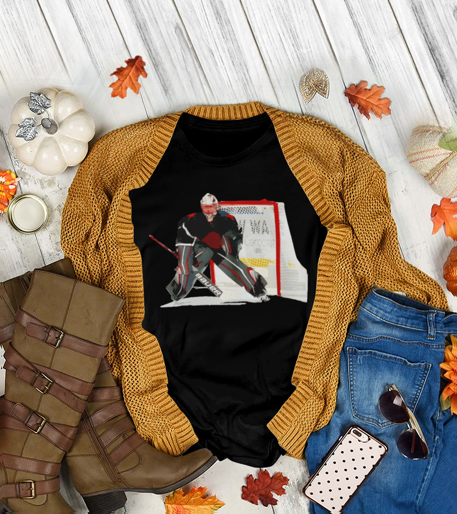 Ukko Pekka Luukkonen Buffalo Sabres NHL Bauer 2026 Goalie Gear T-Shirt