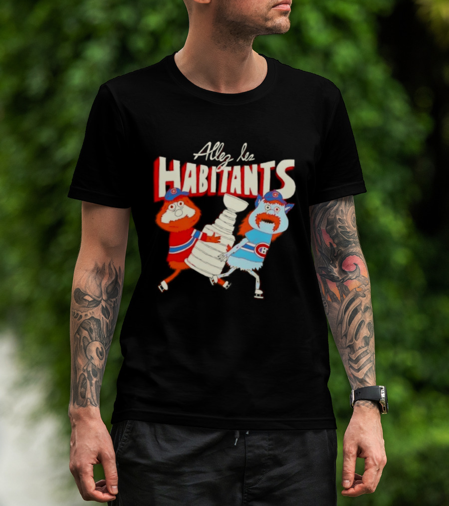 Allez Les Habitants Montreal Canadiens Trophy Celebration T-Shirt