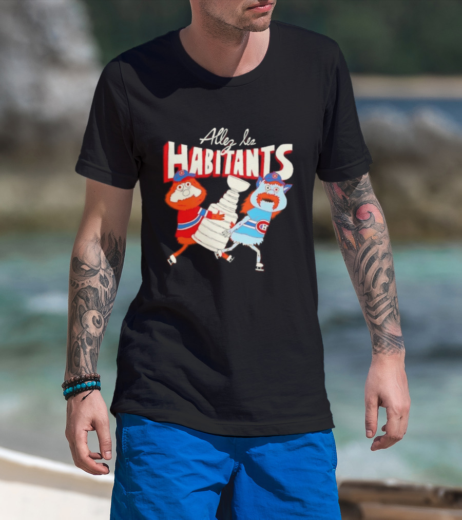 Allez Les Habitants Montreal Canadiens Trophy Celebration T-Shirt