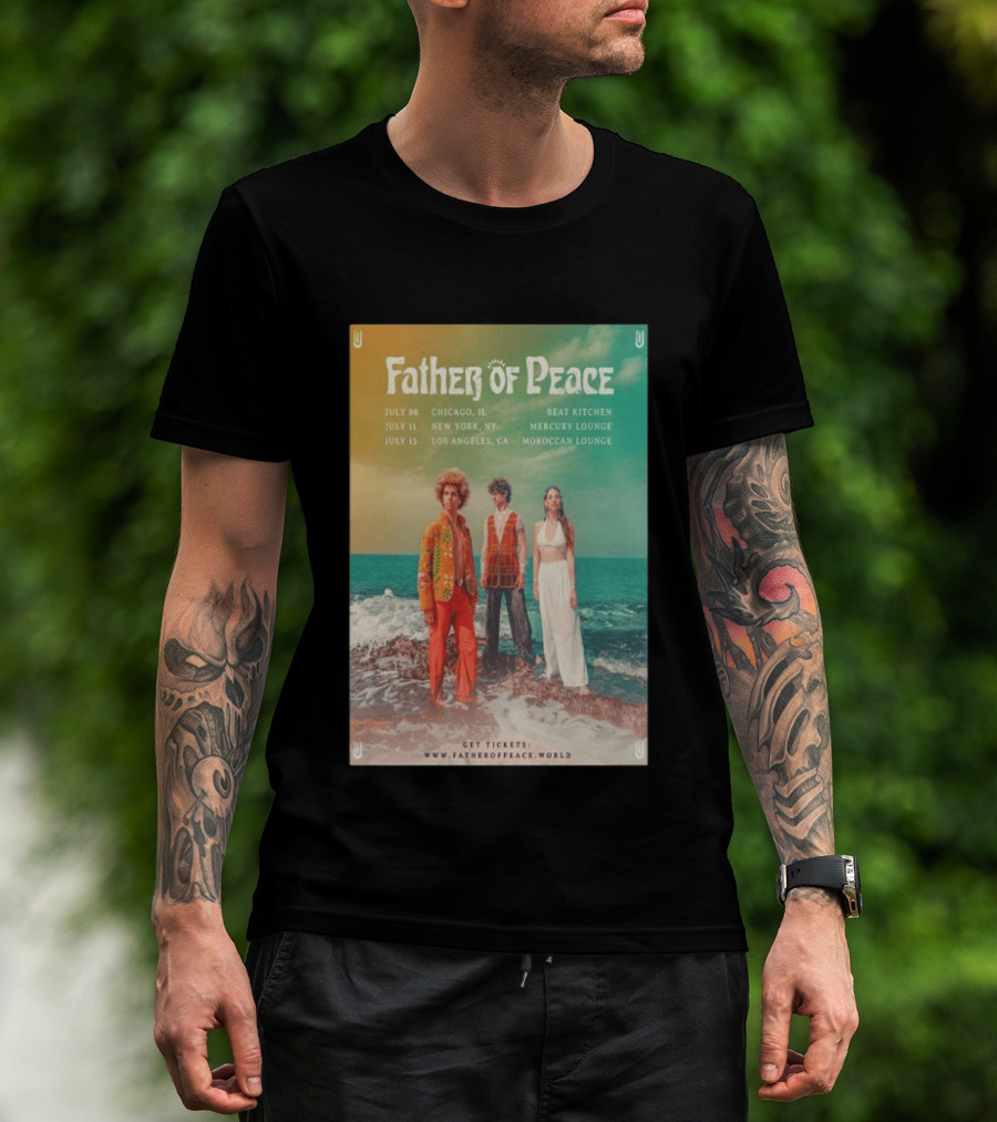 Father Of Peace Fall Tour 2026 Chicago New York Los Angeles T-Shirt
