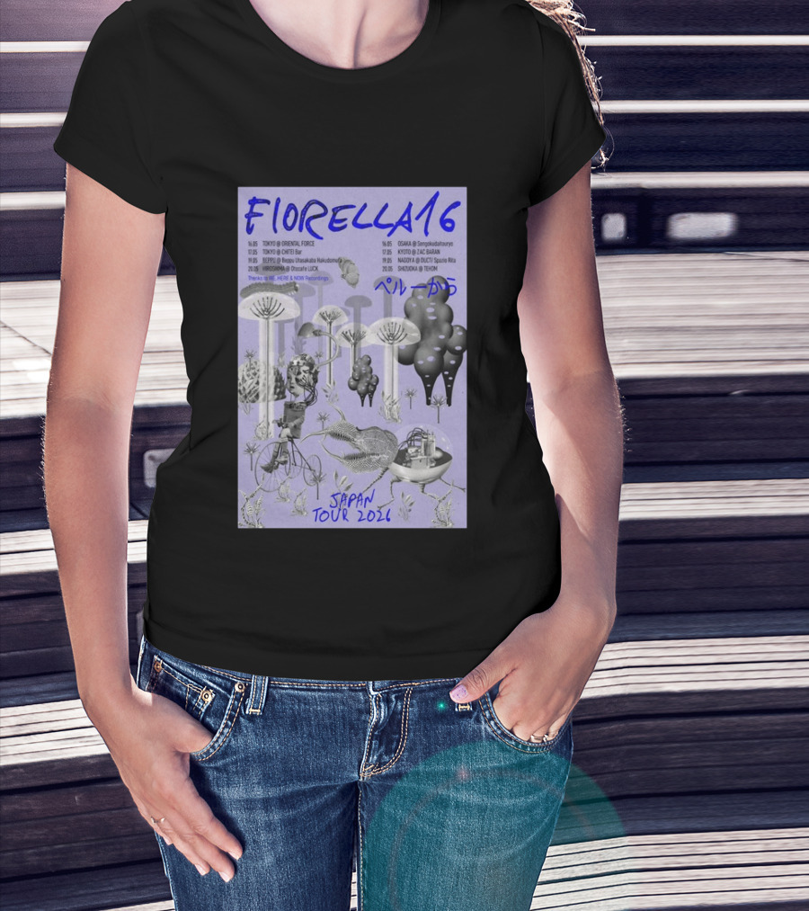 FIORELLA16 Japan Tour 2026 Dates And Locations T-Shirt