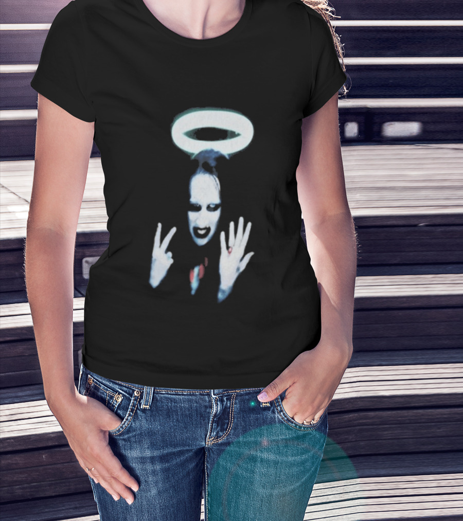 Wyco 1997 Marilyn Manson Angel Halo Gesture T-Shirt