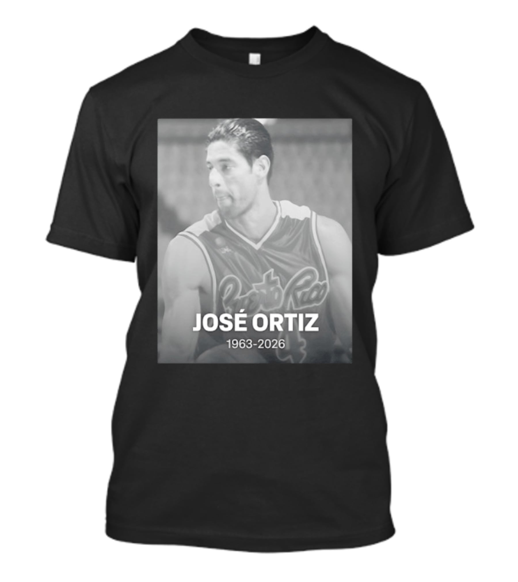 José Ortiz Puerto Rico Basketball 1963 2026 T-Shirt