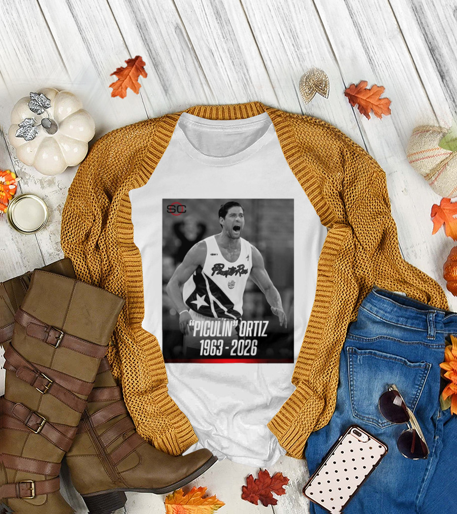 Piculín Ortiz Puerto Rico Basketball Legend 1963 2026 T-Shirt