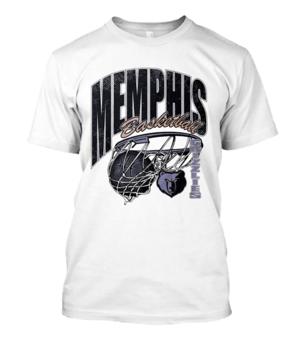 Memphis Basketball Swish With Bear And Hoop T-Shirt