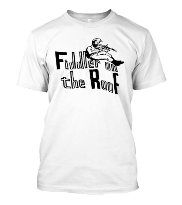 Fiddler On The Roof Violinist Silhouette Black T-Shirt