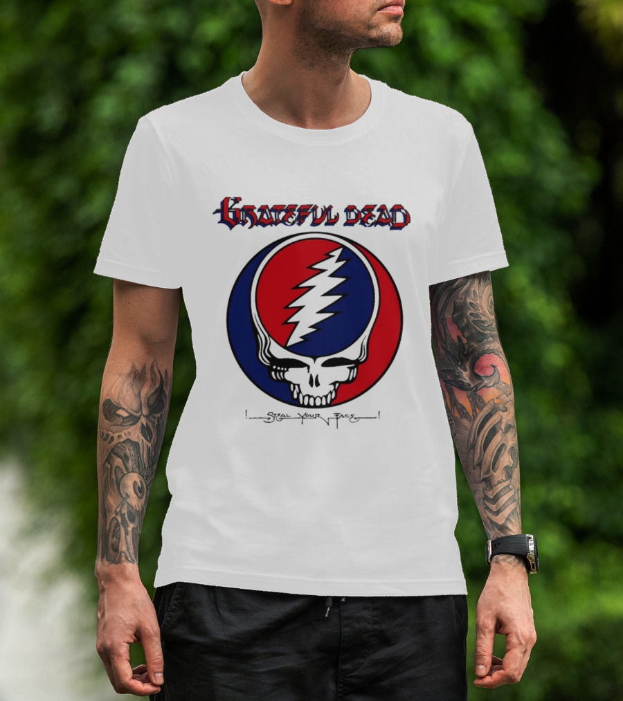 Grateful Dead Steal Your Face Skull Lightning Bolt T-Shirt