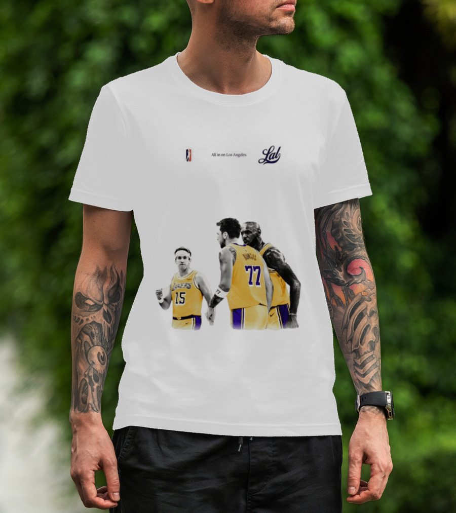 LeBron James Austin Reaves Luka Doncic Lakers Ring Season 2026 Los Angeles NBA Championship Dream Team T-Shirt
