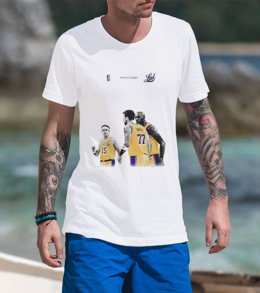 LeBron James Austin Reaves Luka Doncic Lakers Ring Season 2026 Los Angeles NBA Championship Dream Team T-Shirt